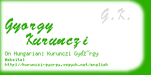gyorgy kurunczi business card